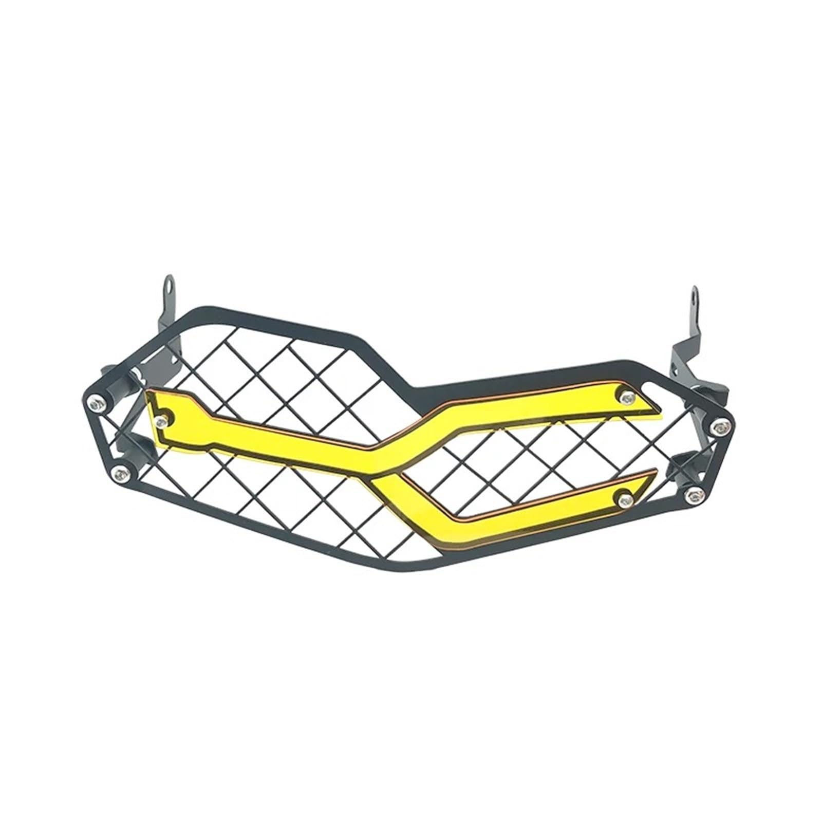 Scheinwerfer Lampengitter Für F850GS 2018-2023 Motorrad Scheinwerfer Protector Kopf Lichter Kühlergrill Schutz Schutz Abdeckung Lampenabdeckung(Yellow) von Ltusgt