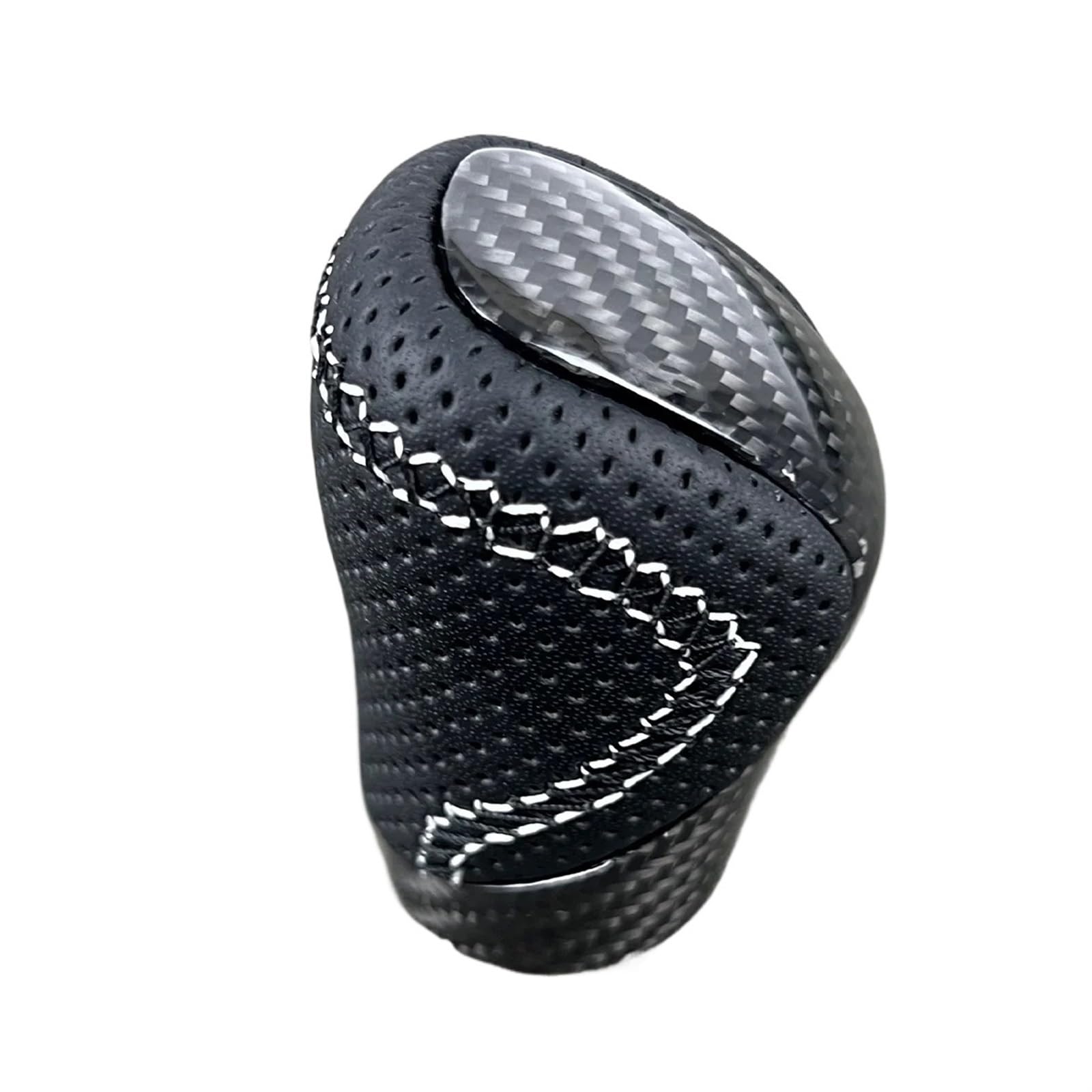 Shifter Kopf Für Lexus Is250 Is300 Carbon Fiber Schalthebel Schalthebel Shift Kopf Angepasst Stil Auto Teile Schalthebelknauf(Perforated Leather) von Ltusgt