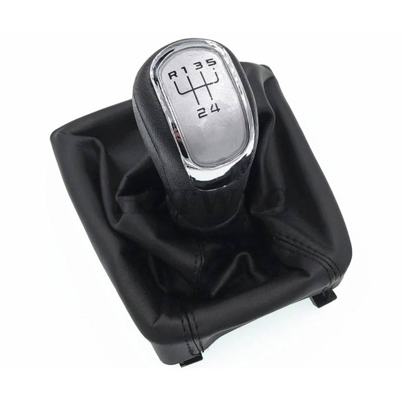 Shifter Kopf Für Skoda Für Octavia II 2009-2012 Für Superb II 2008-2012 Für Yeti 2009-2012 5/6 Gang Schaltknauf Schaltmanschette Schalthebelknauf(Black 5 Speed) von Ltusgt