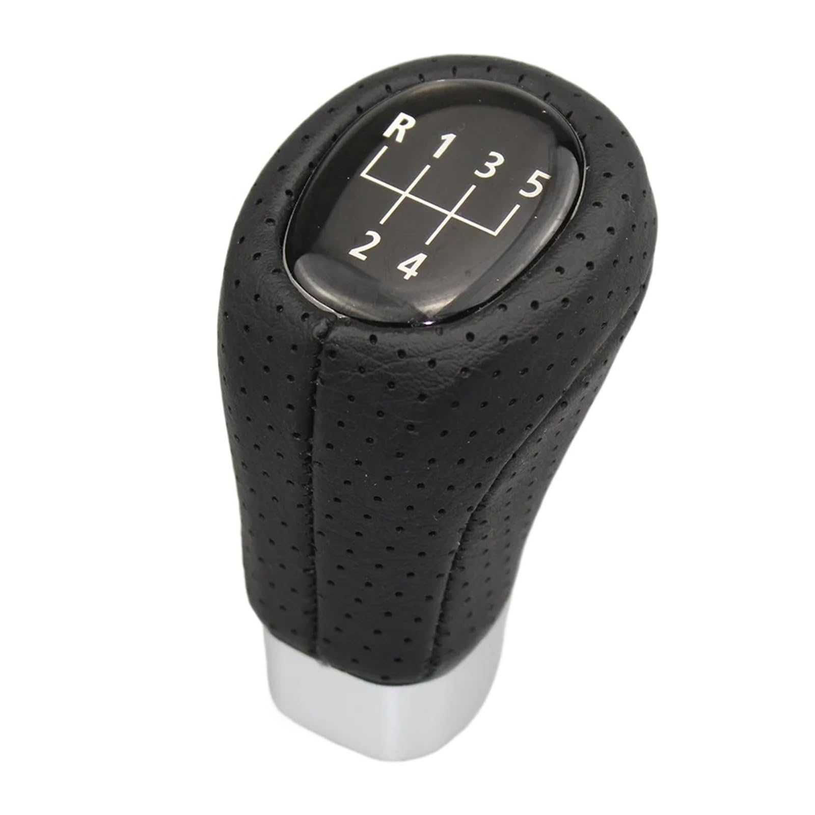 Shifter Kopf Für Sport Für 1 3 E81 E82 E90 E91 E92 5 6 Geschwindigkeit Auto Schaltknauf Kopf Leder Stick Shifter Hebel Handball Schalthebelknauf(A-5 Speed) von Ltusgt