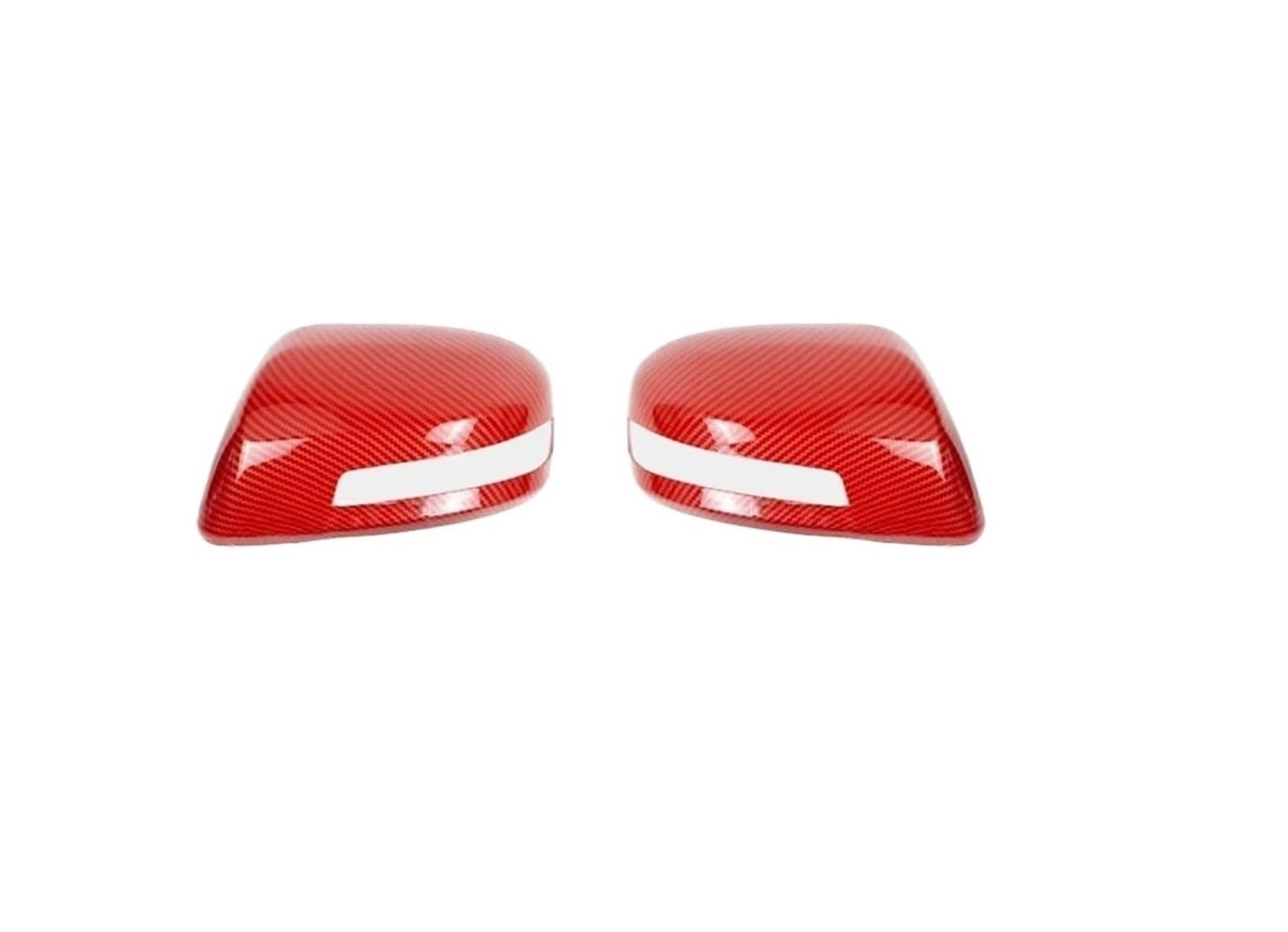 Spiegelkappen Außenspiegel Für Civic 9. 2012 2013 2014 2015 Autozubehör Seitenspiegelabdeckung Rückspiegelkappe Kohlefaser 1 Paar Rückspiegelkappe(1 Pair with lamp red) von Ltusgt