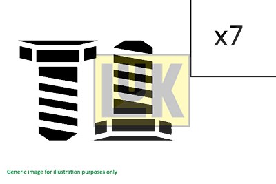 Schaeffler Luk Schraubensatz, Schwungrad [Hersteller-Nr. 411017011] für Fiat von Schaeffler LUK