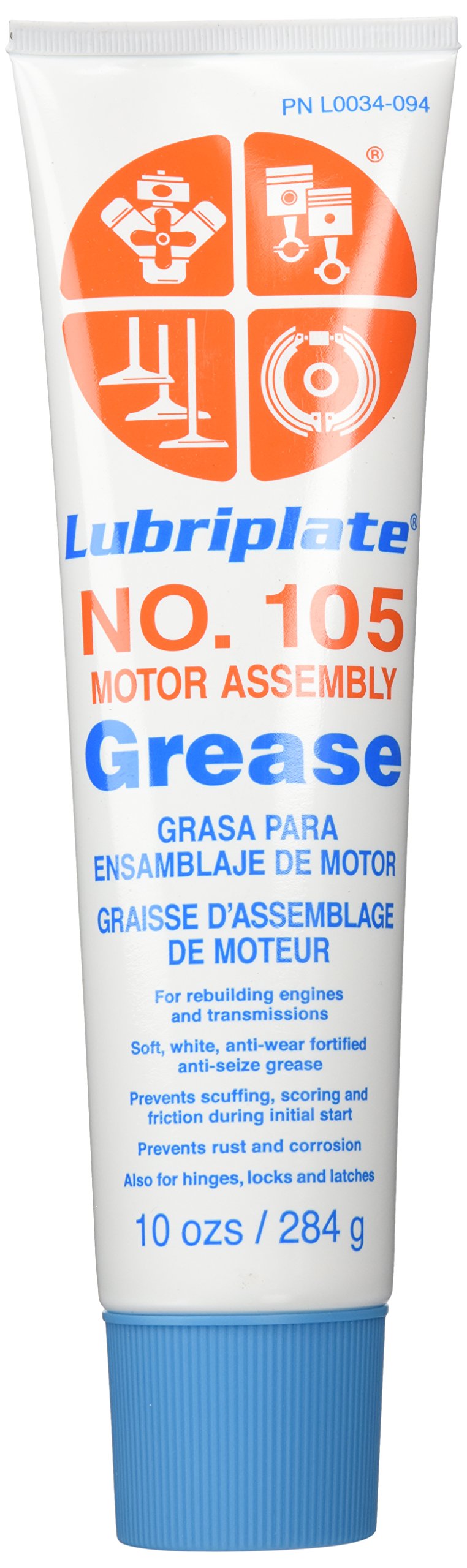 TESTEL Lubriplate L0034-094 Nr. 105 Motorschmierfett, 10 oz von TESTEL