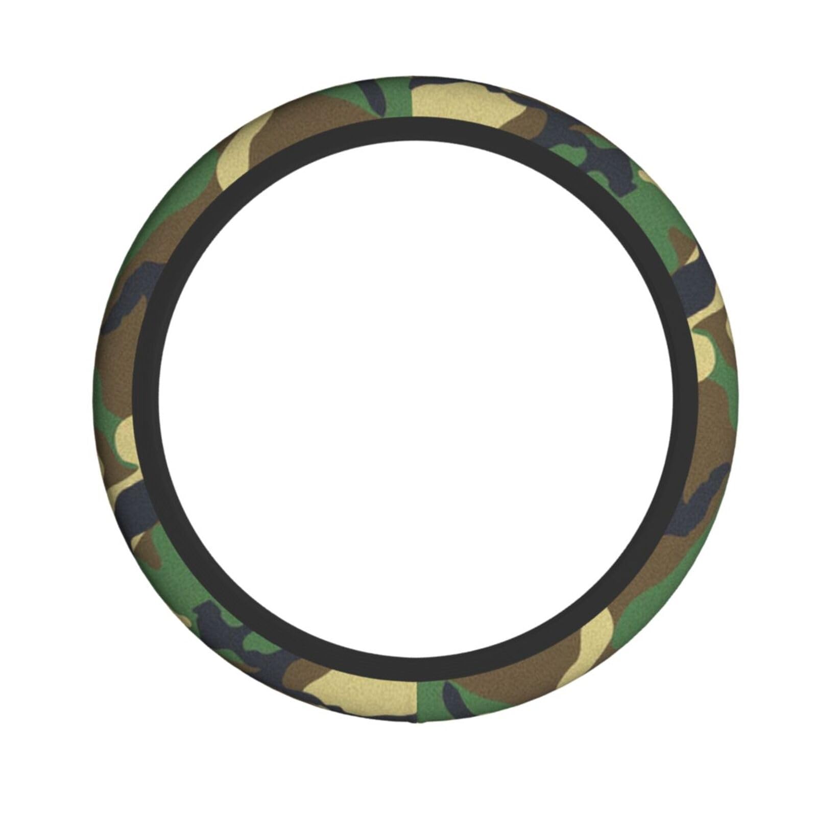 Lenkradbezug aus Neopren, universal, Militär-Camouflage-Druck, 38,1 cm, Grün, 38,1 cm von Luckily&Day