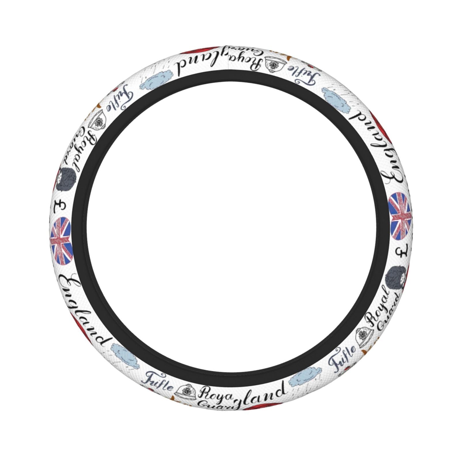 Luckily&Day Dicker Lenkradbezug mit "I Love London"-Aufdruck, universell, 38,1 cm (15 Zoll) von Luckily&Day