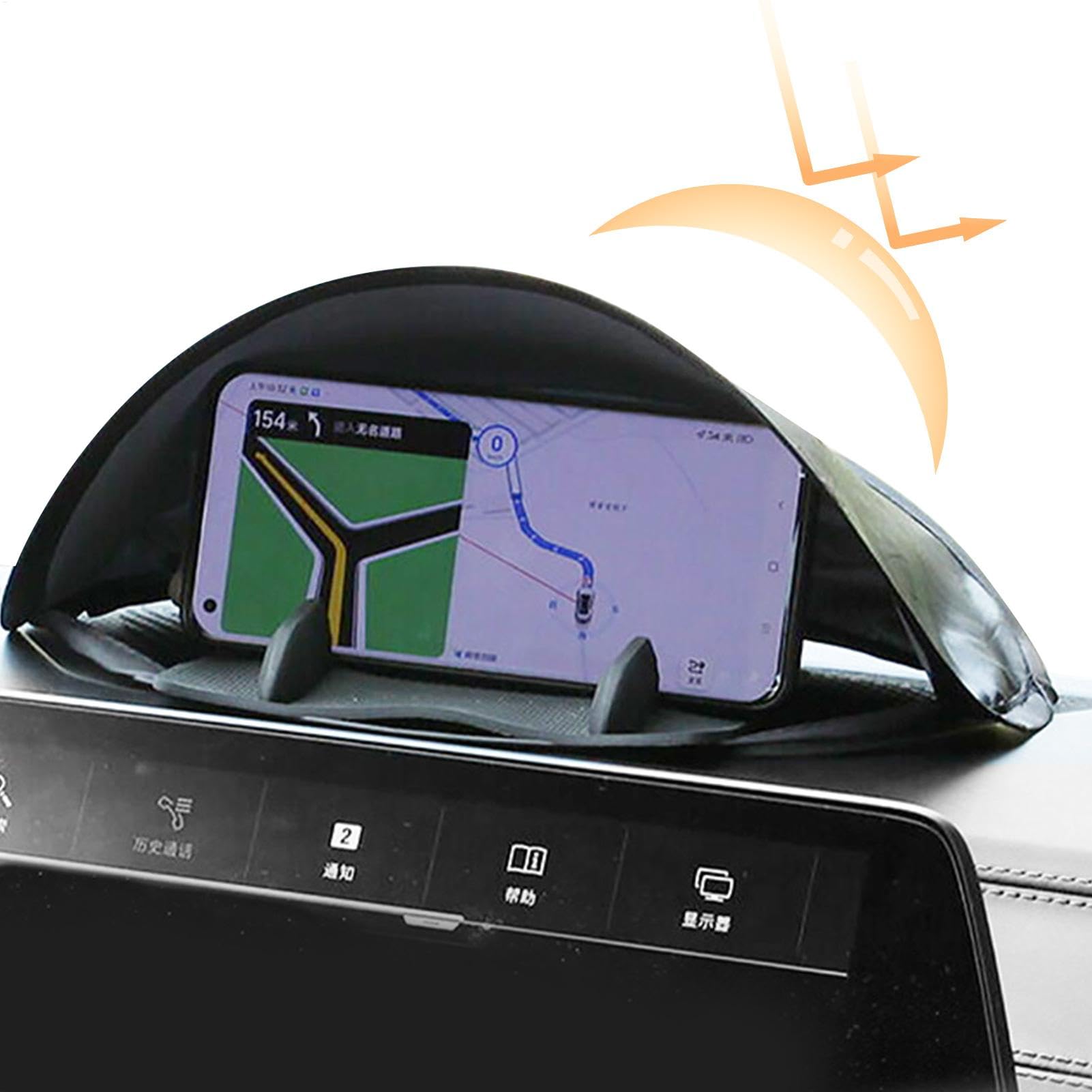 Navigations-Sonnenschutz,Faltbarer Sonnenlichtblock | Navigations-Sonnenschutzabdeckung, Auto-Blendblende, GPS-Sonnenschutzabdeckung, Autozubehör für GPS-Navigator von Luckxing