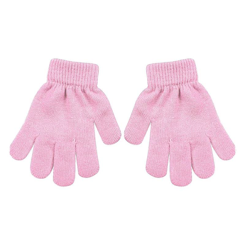 Luckywaqng 1 Paar Winterhandschuhe für Kinder, dehnbar, warm, Großpackung, Mädchen, Kinder Skistöcke Kinder (B, A) von Luckywaqng