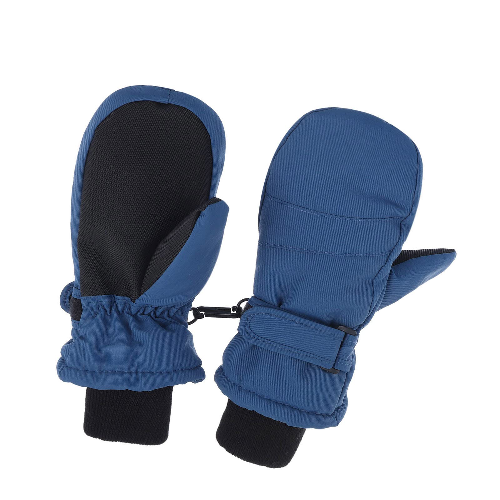 Luckywaqng Kinder Säugling Mädchen einfarbig Komfort Fäustlinge Winterhandschuhe Handschuhe Damen Wasserdicht Warm (Z1-Blue, One Size) von Luckywaqng