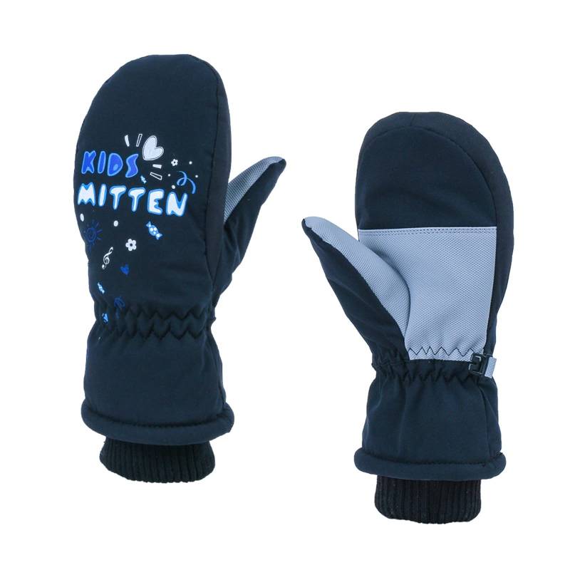 Luckywaqng Kinder Säugling Mädchen einfarbig Komfort Fäustlinge Winterhandschuhe Handschuhe Damen Wasserdicht Warm (Z2-Black, XS) von Luckywaqng