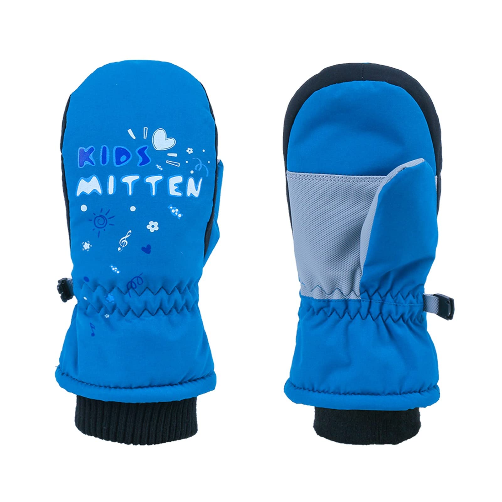 Luckywaqng Kinder Säugling Mädchen einfarbig Komfort Fäustlinge Winterhandschuhe Handschuhe Damen Wasserdicht Warm (Z2-Blue, One Size) von Luckywaqng