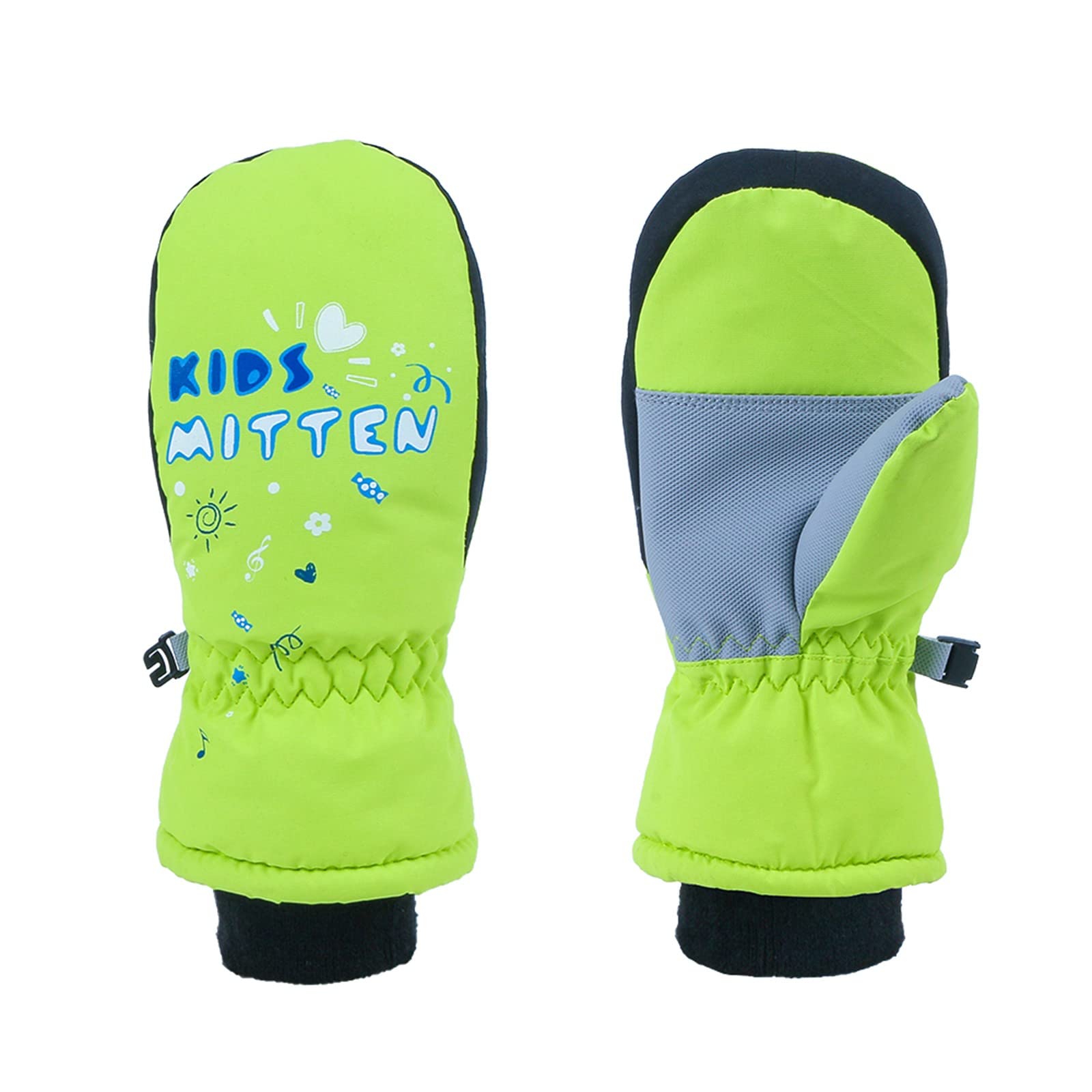 Luckywaqng Kinder Säugling Mädchen einfarbig Komfort Fäustlinge Winterhandschuhe Handschuhe Damen Wasserdicht Warm (Z2-Green, One Size) von Luckywaqng