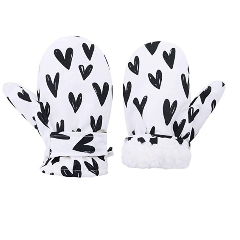 Luckywaqng Kleinkind Fäustlinge Winter Wasserdichte Handschuhe Kleinkind Schnee Handschuhe Für Kinder Baby Winter Fäustlinge Für Mädchen Kinderfingerhandschuh (Z1-A, 6-24 Months) von Luckywaqng