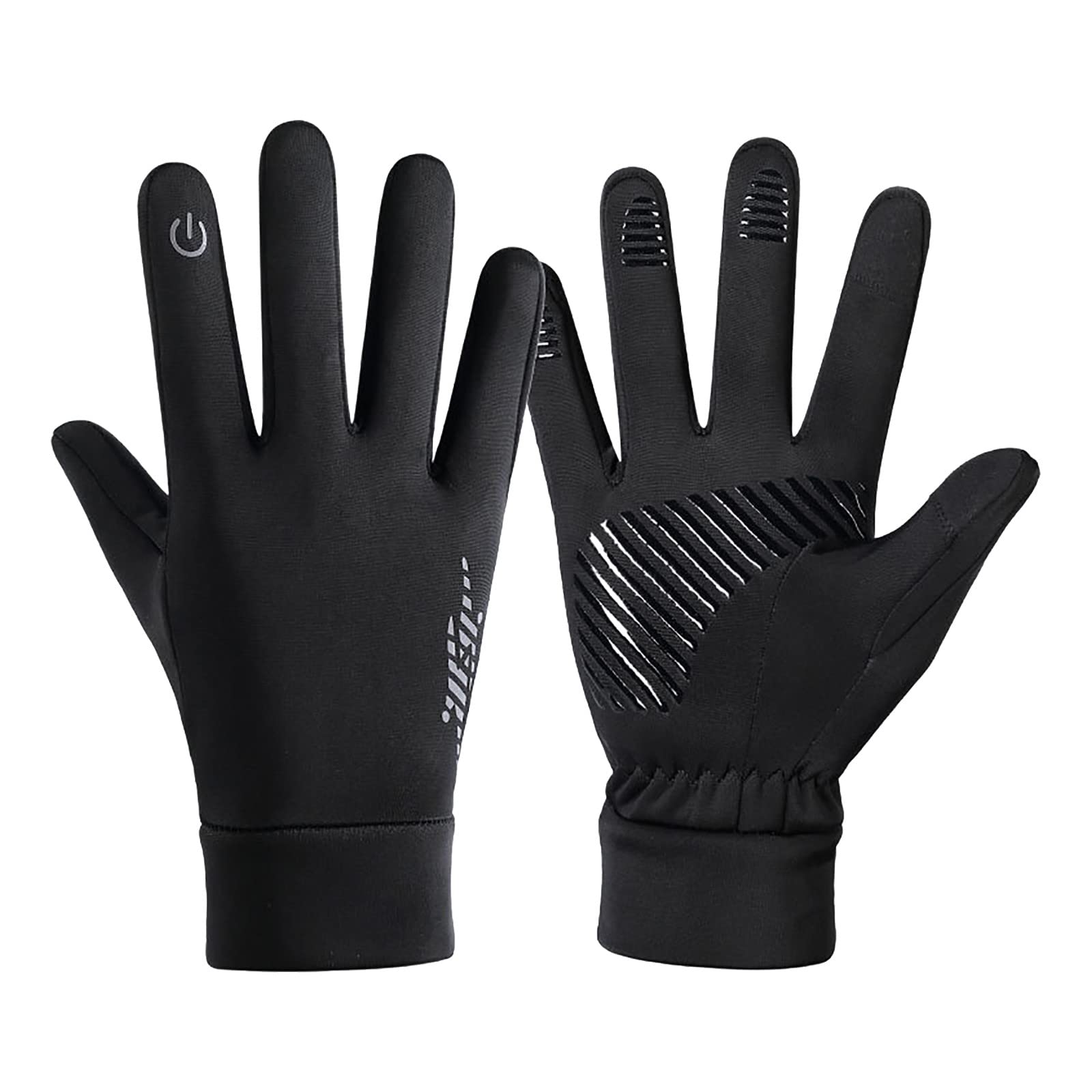 Luckywaqng Reitwinterhandschuhe Warme Sportschutzhandschuhe Outdoor Ski Wintersportgeräte Sonne Nasenschutz (Z4-Black, L) von Luckywaqng