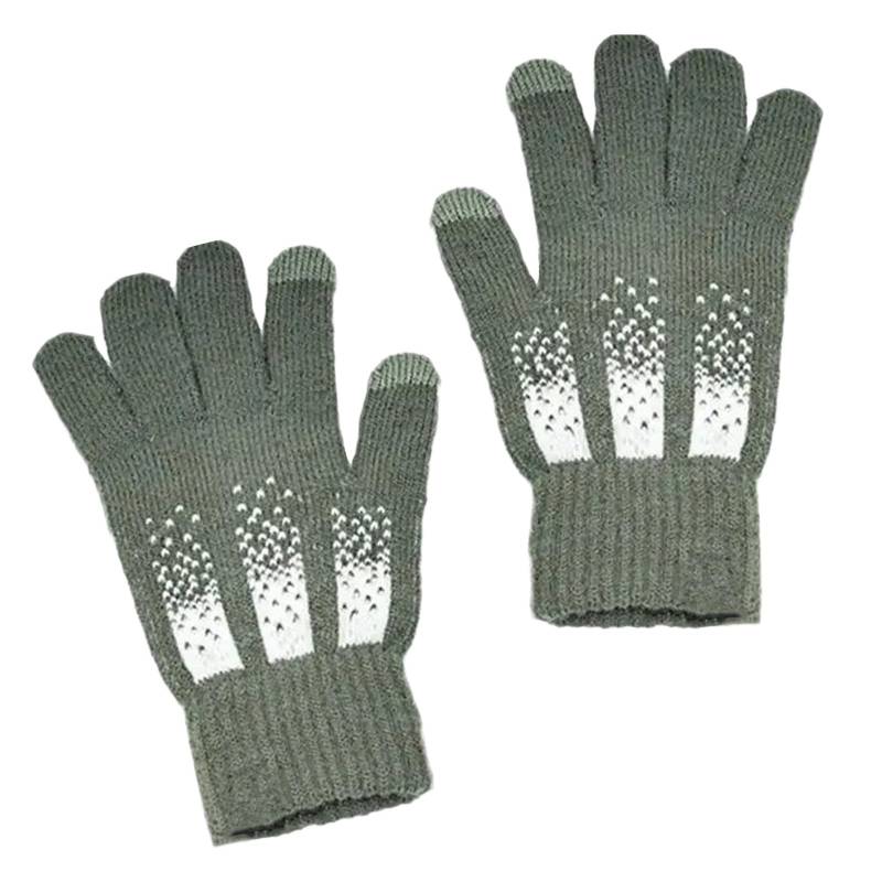 Luckywaqng USB Adjustable Temperature Heating Gloves Heating Winter Outdoor Sports Gloves Screen Removable And Washable Handschuhe Zum Aufladen (Grey, B) von Luckywaqng