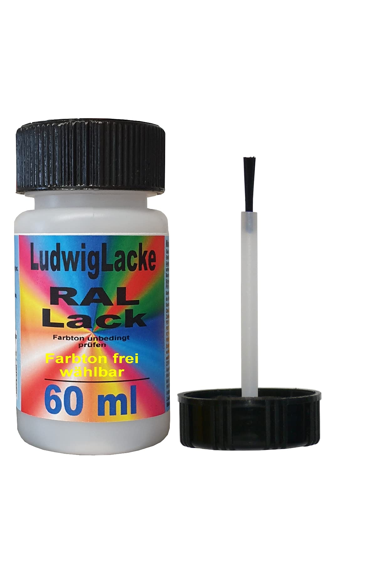 60 ml Lackstift mit Pinsel im Farbton RAL 3000 Feuerrot von Ludwiglacke