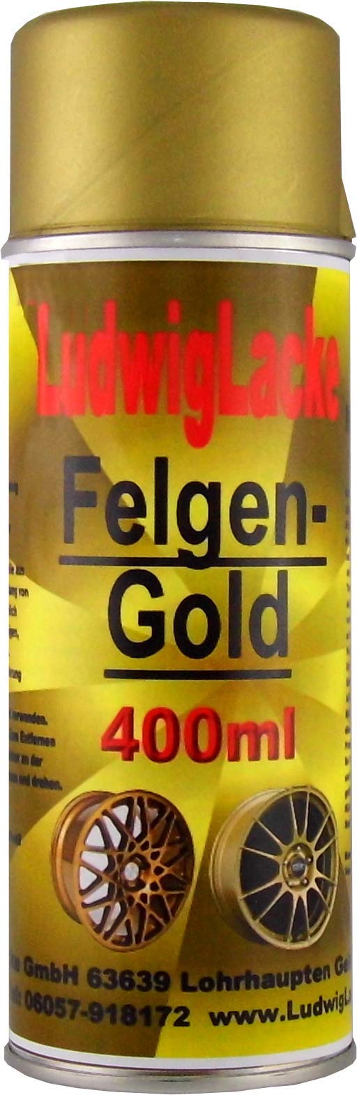 Ludwig Lacke 1 Felgengold Spray 400 ml je Spraydose von Ludwiglacke