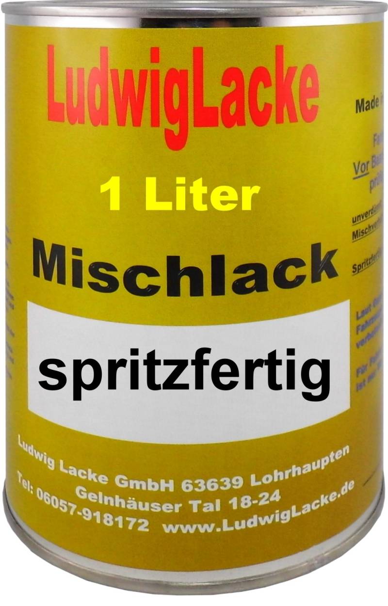 Ludwig Lacke 1 Liter spritzfertiger Autolack für BMW Arktissilber Farbcode 309 Bj. 1988-2002 von Ludwiglacke