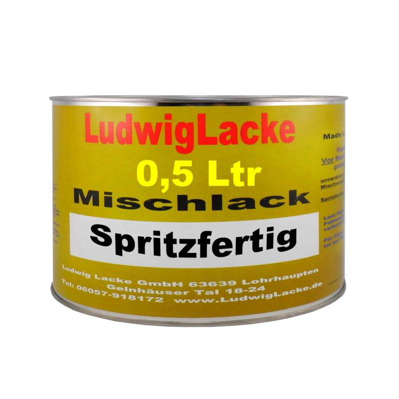 Ludwig Lacke 500ml spritzfertiger Autolack für Audi Brillantschwarz LY9B Bj.87-12 von Ludwiglacke