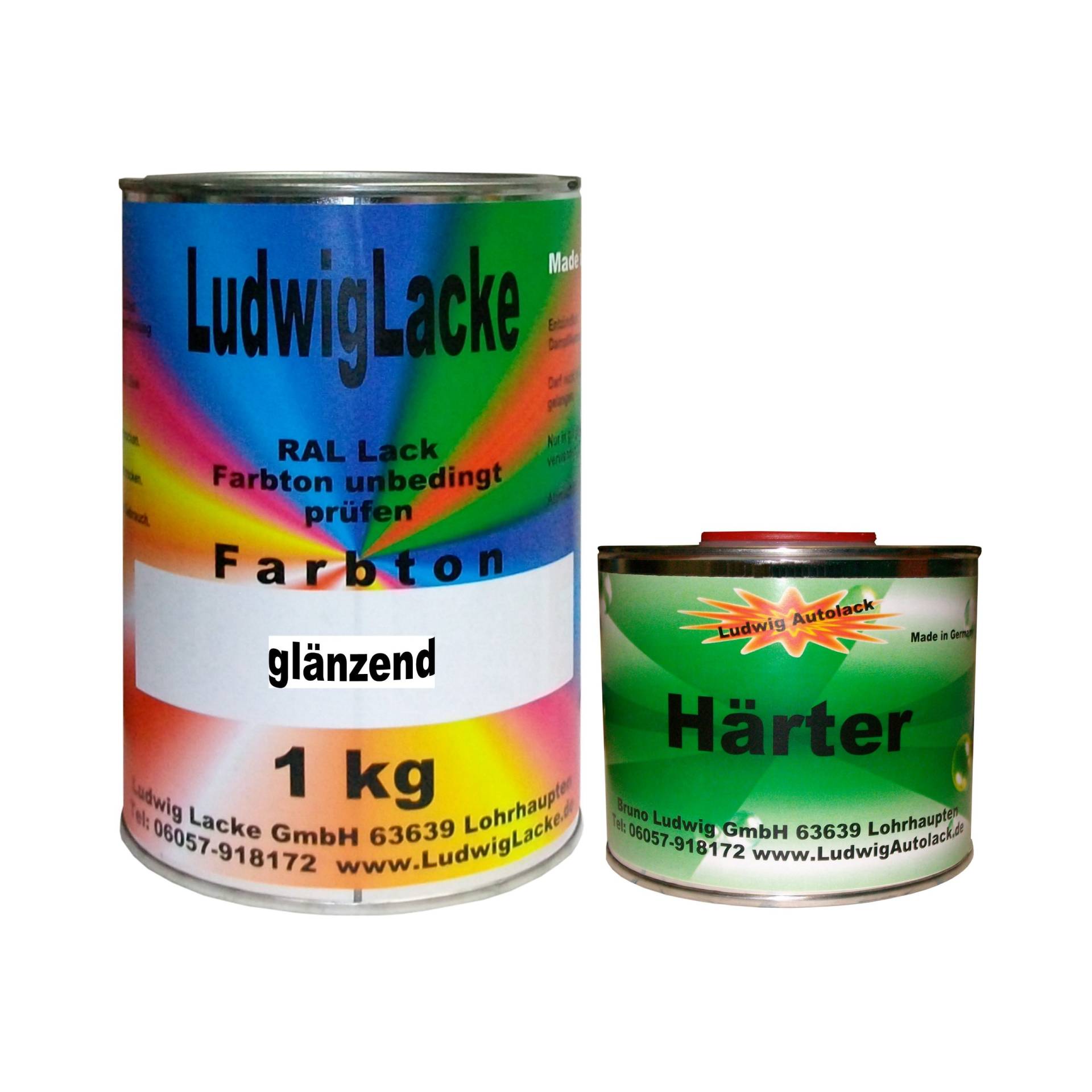 1,5 kg Set Lack mit Härter RAL 5012 Lichtblau von Ludwiglacke