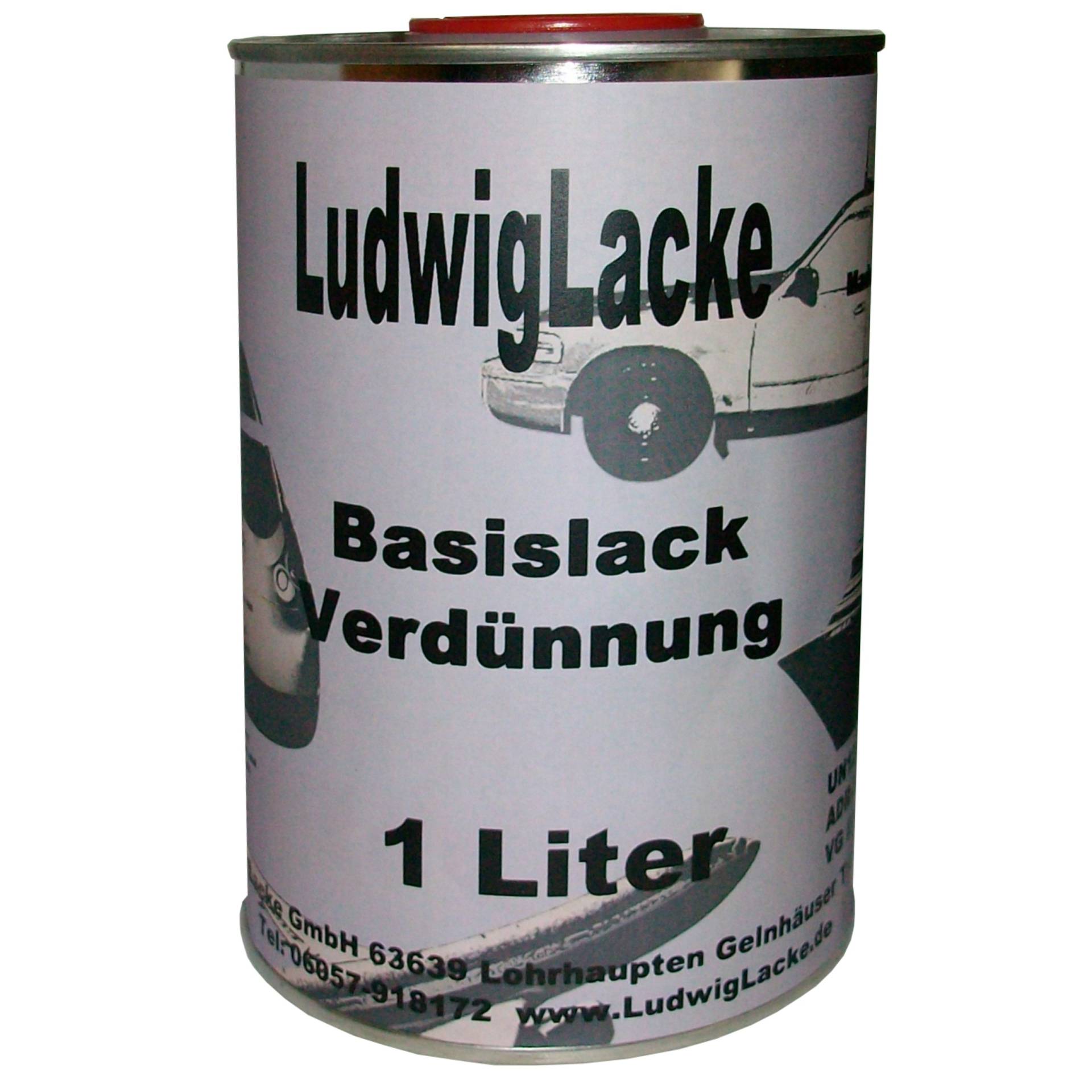 1 Liter Basislack Verdünnung BC Verdünner für Autolacke von Ludwiglacke