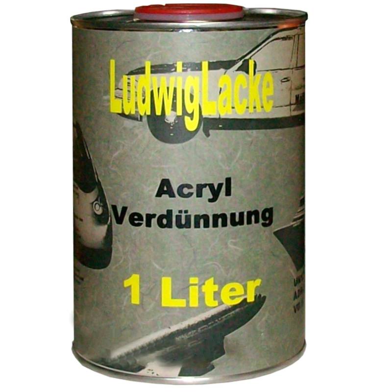 Acryl Verdünnung 5 x 1 Liter kurz für Autolack und RAL Lack von Ludwiglacke von Ludwiglacke