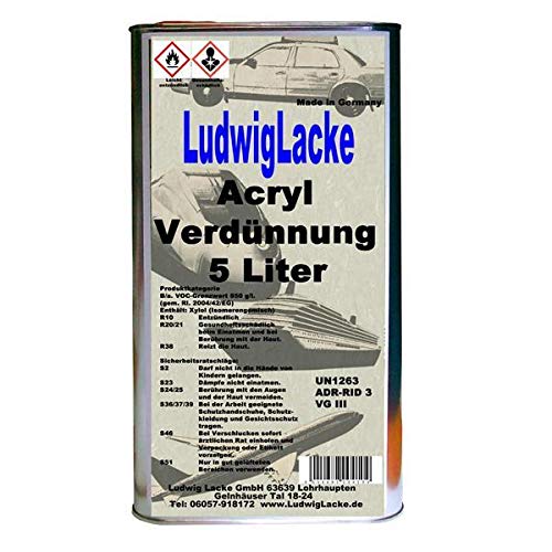 Acrylverdünner kurz 5 Liter Kanne von Ludwiglacke