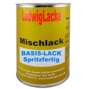 Basislack für VW Jazzblue Farbcode LW5Z oder 1D oder 9984 Baujahr 1995-2008 Perleffekt Lack 1 Liter Basislack spritzfertig von Ludwiglacke