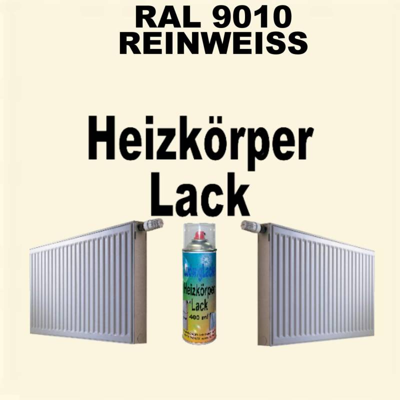 Heizkörperlack Spray RAL 9010 REINWEISS 400 ml von Ludwiglacke