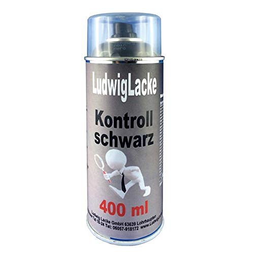 Kontrollschwarz Kontrollfarbe Schwarz matt Spraydose AUTOLACK Qualität 400ml von Ludwiglacke