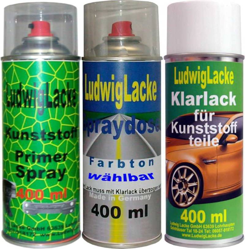 Kunststoffsprayset für Audi/VW TORNADOROT 3 Y3D von Ludwiglacke