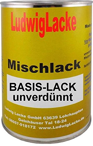 Ludwiglacke 1 Liter unverdünnter Autolack für Audi Silbersee Metallic LY7W Bj. 98-09 von Ludwiglacke