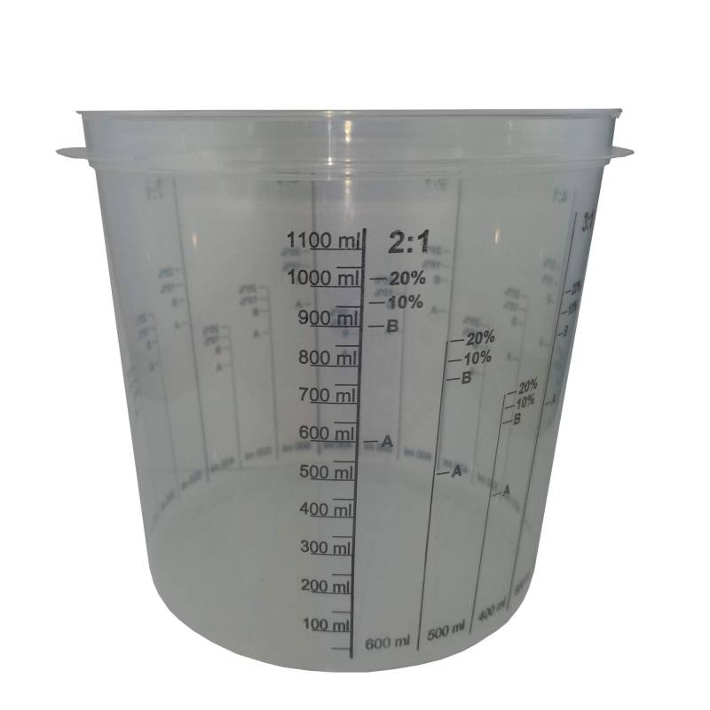 Messbecher 10x Messbecher Mischbecher Scala 1300 ml von Ludwiglacke von Ludwiglacke