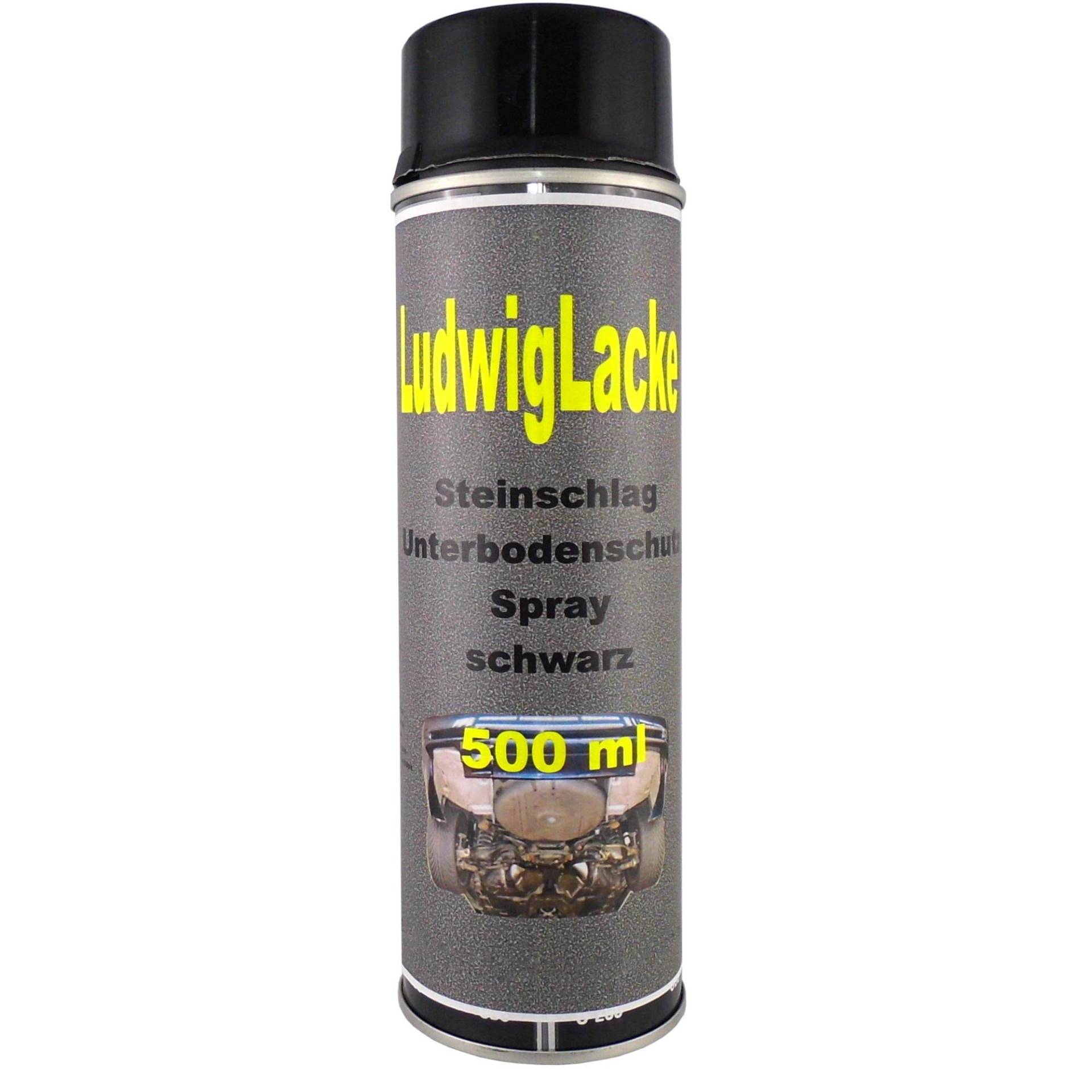 Steinschlagschutz 1 x 500ml Profi Schwarz mit Autolack überlackierbar von Ludwiglacke