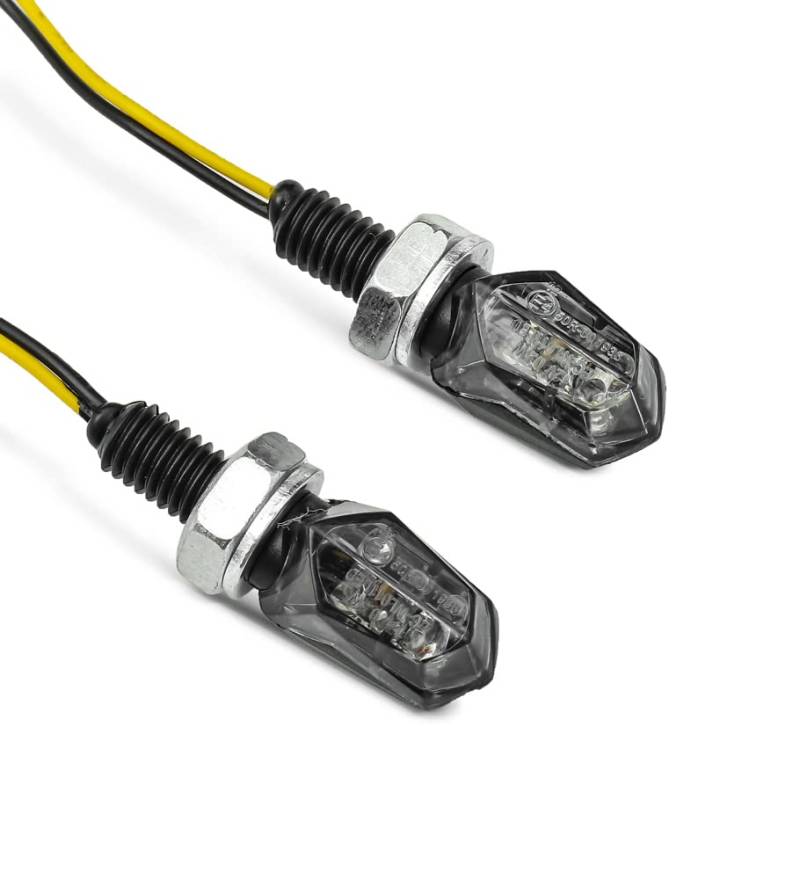 LED Blinker Motorrad Lumitecs TX19 E-Prüfzeichen 2 Stück schwarz getönt von Lumitecs