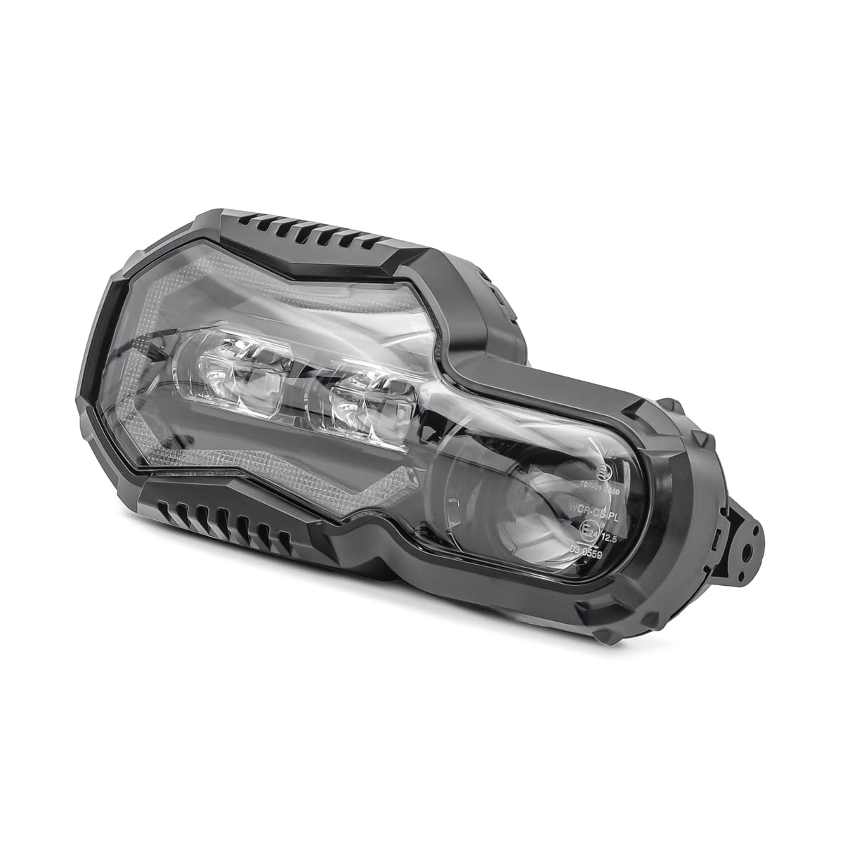 LED Scheinwerfer QL6 kompatibel für BMW F 800 R 09-14 Hauptscheinwerfer ECE von Lumitecs