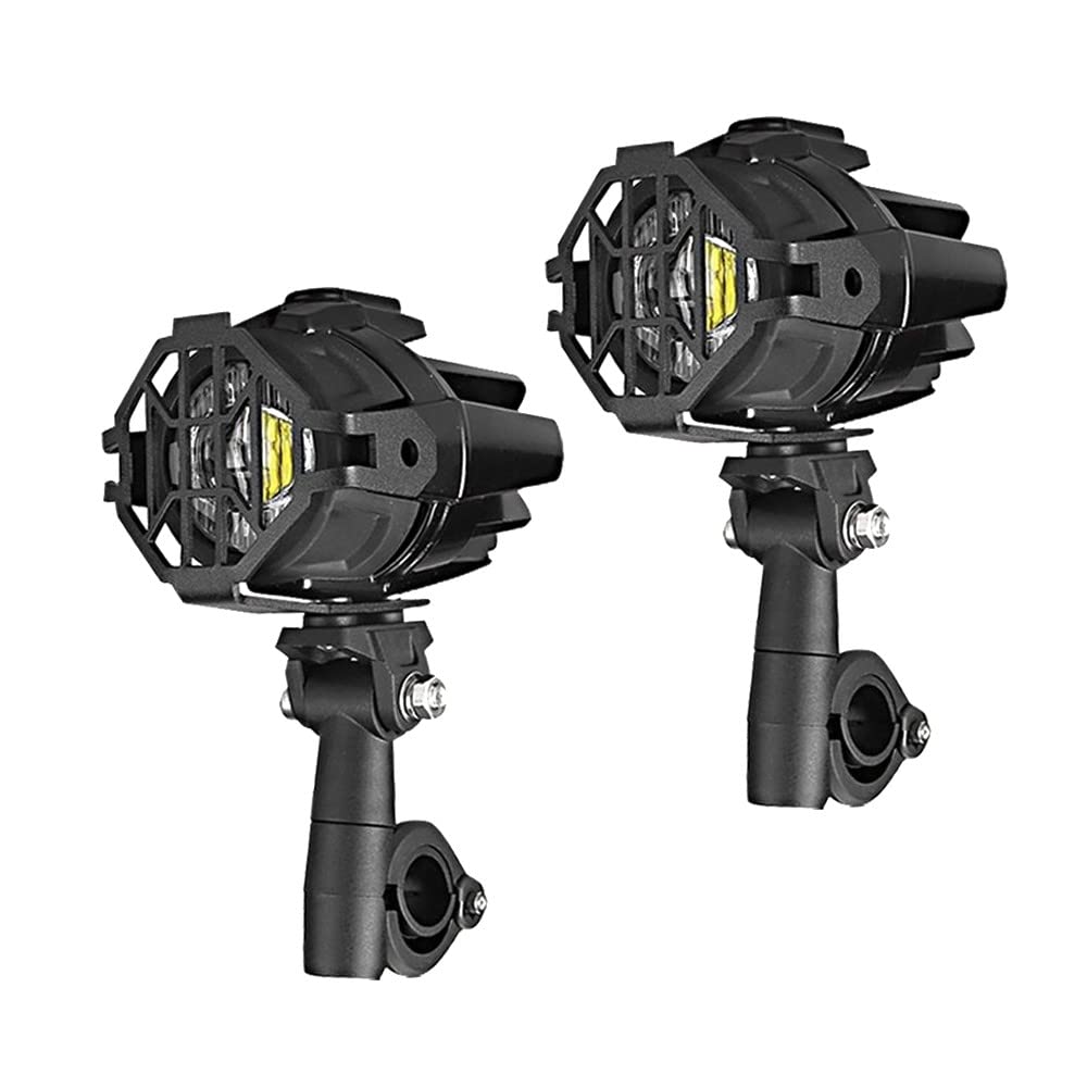 LED Zusatzscheinwerfer Set S22X Kompatibel für Yamaha XT 1200 Z Super Tenere, XJR 1300, XSR 900/700, XT 660 R/X/Z Tenere, XTZ 660 Tenere / 750 Super Tenere, XV 750/535 Virago von Lumitecs