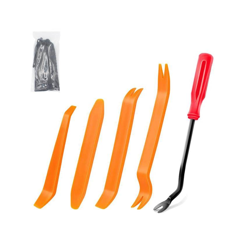 5 Pcs Auto Zierleistenkeile, Hebelwerkzeug Auto Set, Demontage Werkzeug Innenraum Verkleidung Set, Türverkleidung Werkzeug für Fahrzeug Innen Verkleidung Reparatur Zierleisten Keil Clip Löser von Lunpog