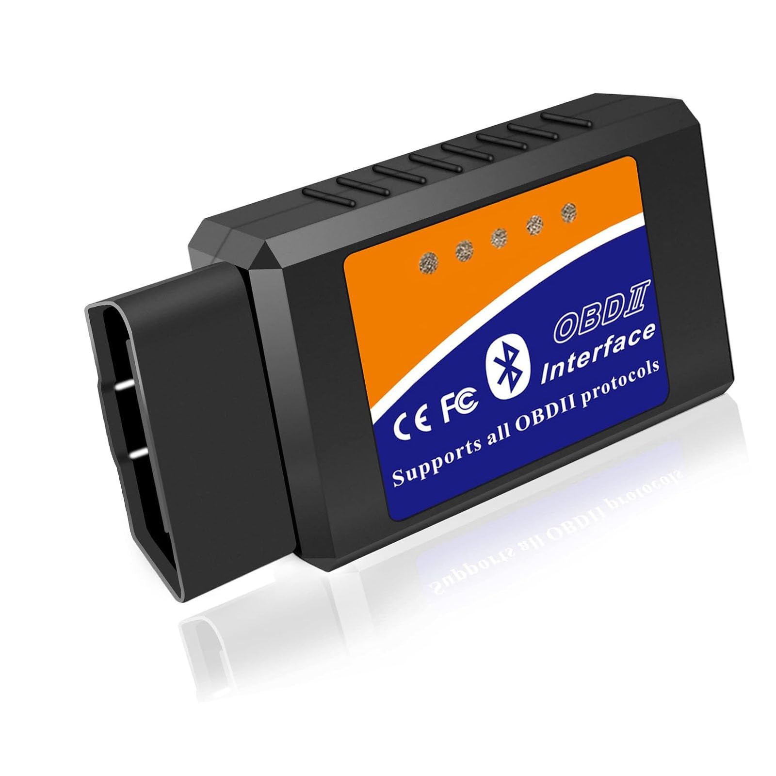 OBD2 Bluetooth Adapter für Android Windows, Auto Diagnosegerät OBD Adapter für Alle OBDII Protokoll Fahrzeuge für Auto Diagnosegerät OBD Adapter für Alle OBDII Protokoll Fahrzeug（1 Stück） von Lunpog