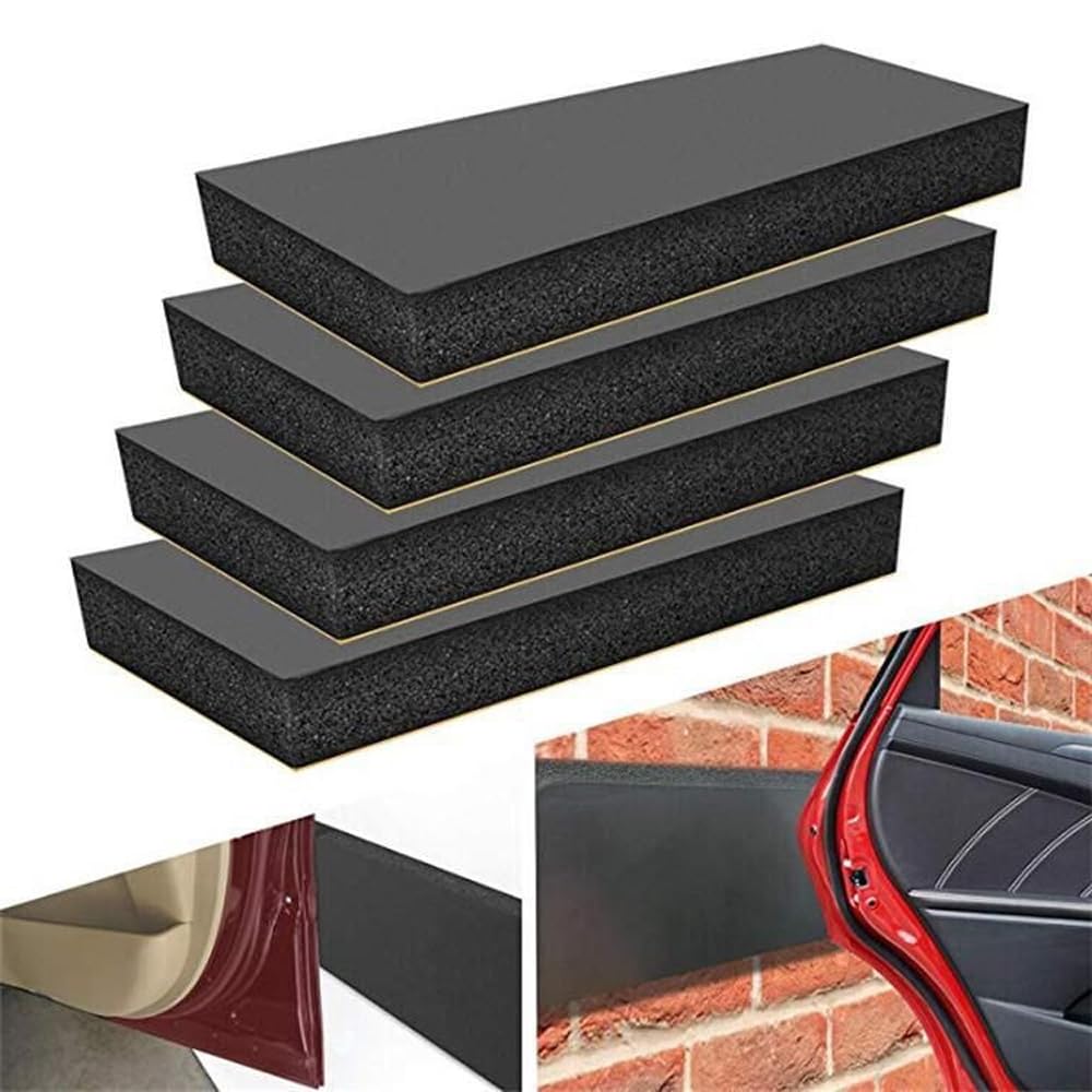 Garagenwandschutz, 4 Stück Stoßstangenschutz Eva-Schaumstoffplatten, Eva-Schaumstoff-Platte, Garagenschutz, selbstklebender Garagen-Autotürschutz für Autotür-Parkschutz (30 x 10 x 3 cm) von Lunyloer