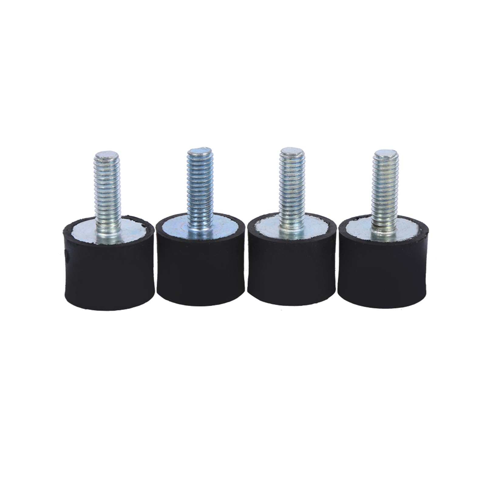 4x M8 M6 Gummihalterungen Stoßdämpfer Anti Vibration Silentblock Spulen, Zylindrischer Isolator Vibrationsisolationshalterungen Stoßdämpfer Absorptionshalterung Gewindebolzen von Luocute