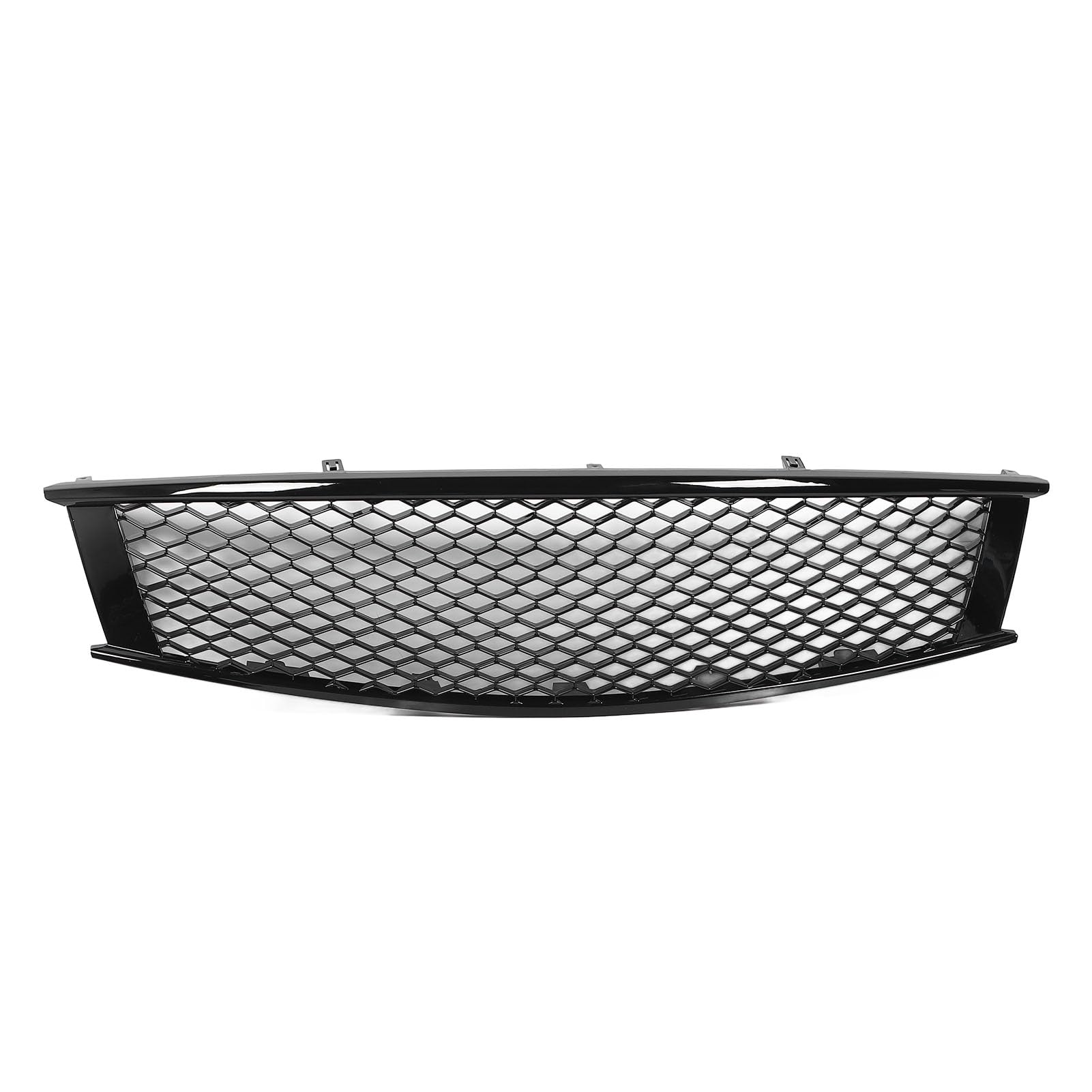 Glänzend Schwarzer Mesh-Frontstoßstangengrill mit Einzigartigem, Stilvollem Aussehen, Langlebige Leistung für G37 2-türiges Coupé-Cabriolet 2008 Bis 2013, Gefertigt aus ABS, von Luocute