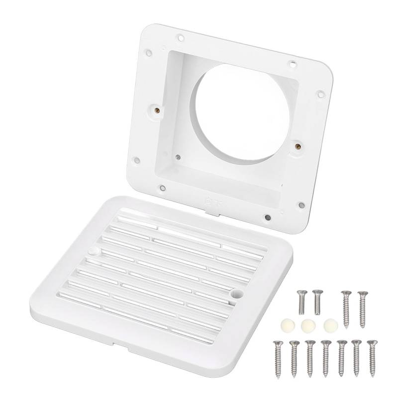 RV Air Vent Outlet Kühlergrill, Wasser Beständige Seiten Entlüfter für Wohnmobile, Wohnmobile, Boote, Yachten, Schneller Luft Austausch für Küchen, Badezimmer, Lounges von Luocute