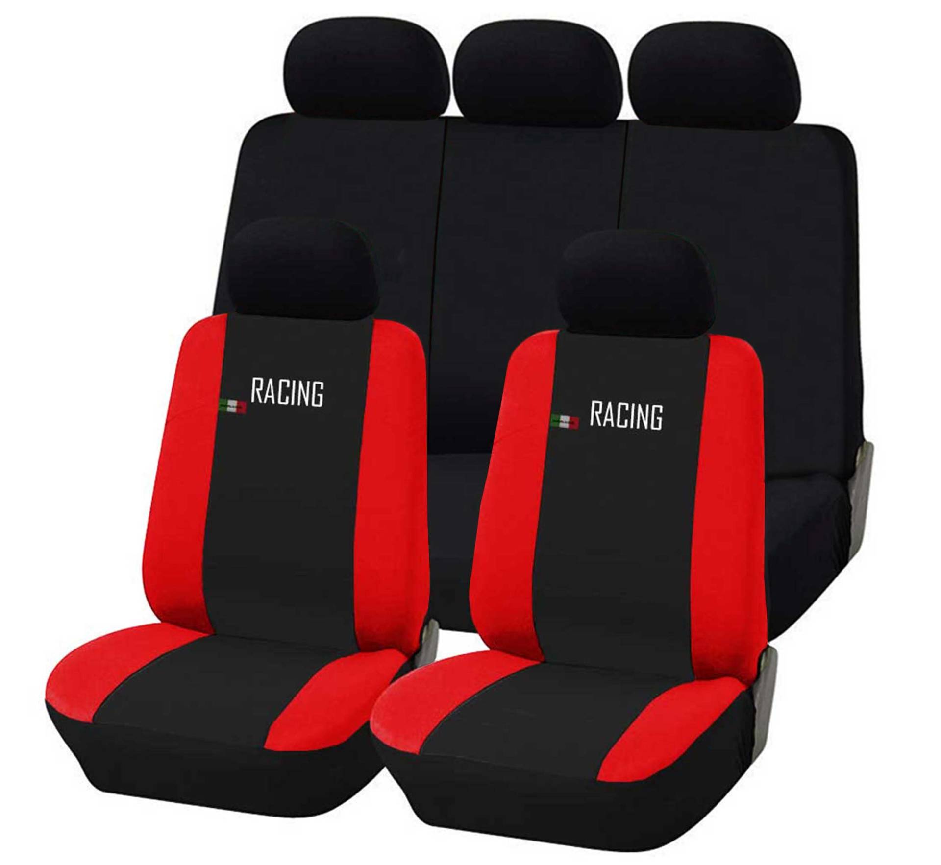 Lupex Shop Racing_Rs Universale Sitzbezüge Racing - schwarz rot von Lupex Shop