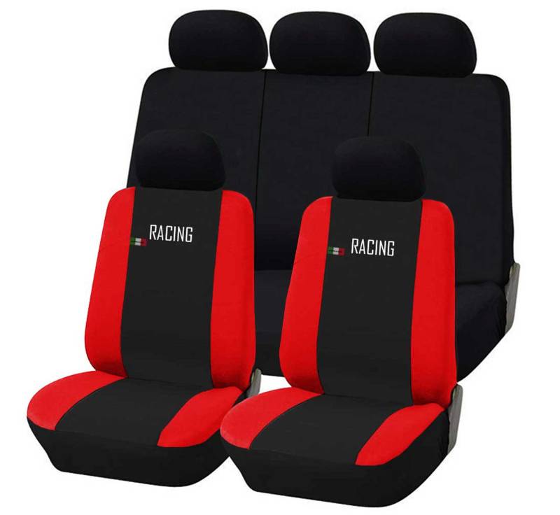 Lupex Shop Racing_Rs Universale Sitzbezüge Racing - schwarz rot von Lupex Shop