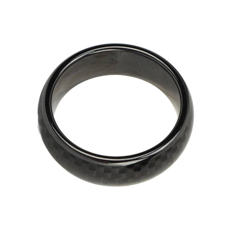 Smart Ring Key Keramik-Kohlefaser-Auto-Smart-Finger-Schlüsselanhänger für Model 3/Y/S/X Ganzjährig -Schlüsselanhänger-Zubehör Schlüsselkarten-Ersatz (17,3 mm) von Luqeeg