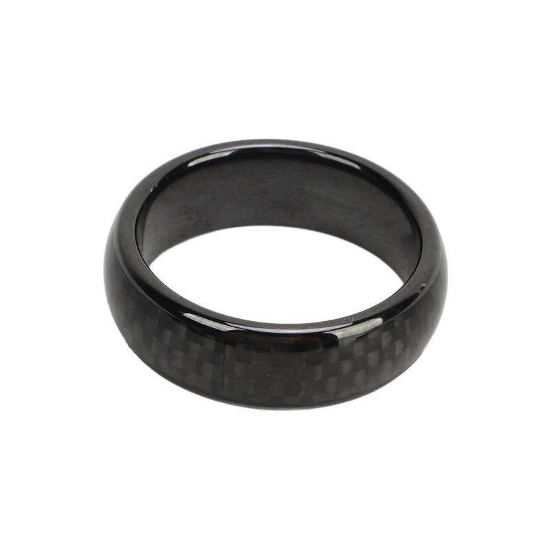 Smart Ring Key Keramik-Kohlefaser-Auto-Smart-Finger-Schlüsselanhänger für Model 3/Y/S/X Ganzjährig -Schlüsselanhänger-Zubehör Schlüsselkarten-Ersatz (20,6 mm) von Luqeeg