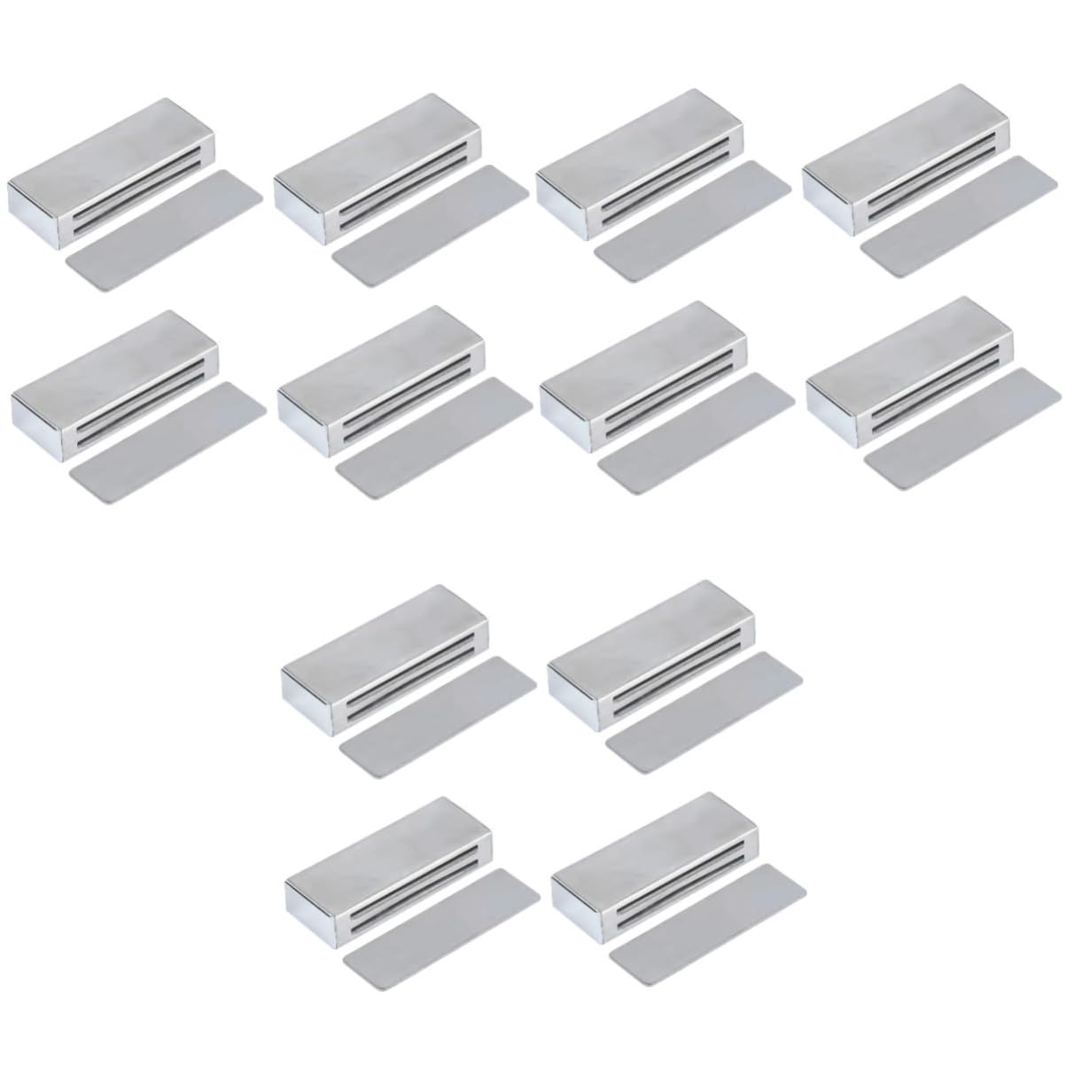 12 Stk magnetische Anziehungskraft magnete für schranktüren schrankschlösser Schrankmagnet Tür fängt Schranktürverriegelungen Schrankverschluss magnetische Türverschlüsse Silver Lurrose von Lurrose