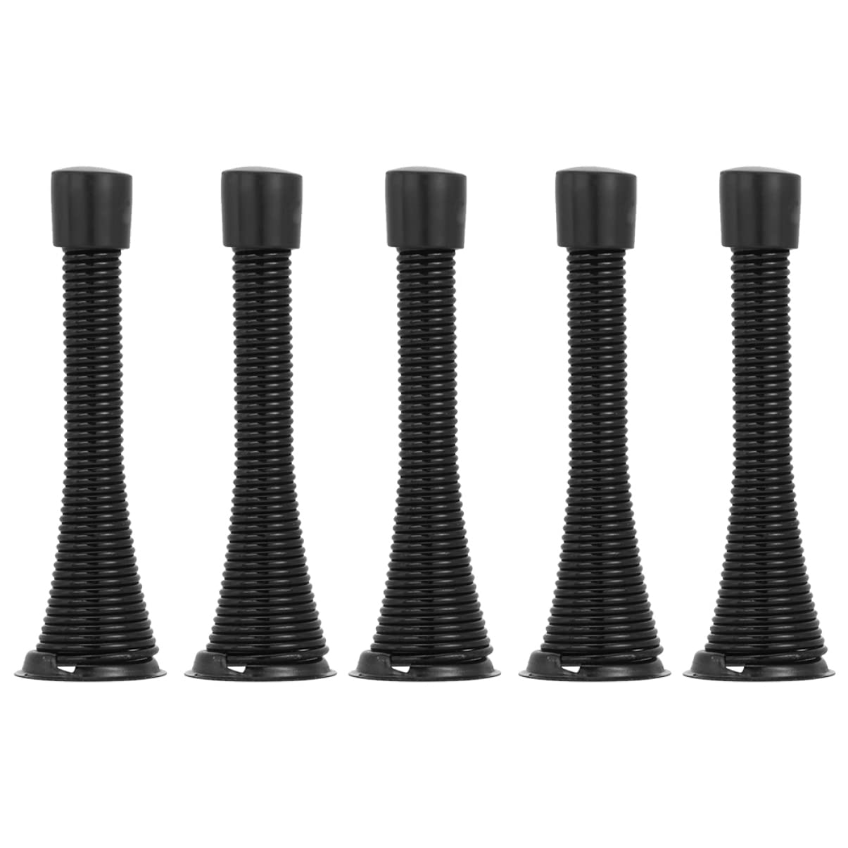 Lurrose 1 Satz 5St Federtür oben Stopper Sperre Frühling Türknauf Abs Schlösser Türen door stops riegelschloss tuerschloss door lock door ｌock Fangtürhalter Federtür stoppt Plastik Black von Lurrose