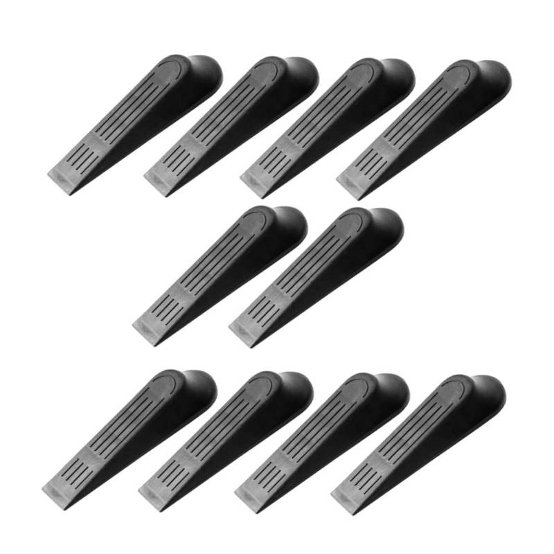 Lurrose 10St Tür Stecker bodentürstopper door wedge Heimbüro Lücke Türzugschutz Tür stoppen klare Türstopper schiebetür Türpuffer Türkeil für Boden Türkeilstopper für Boden Plastik Black von Lurrose