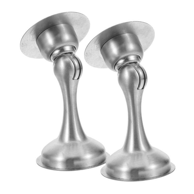 Lurrose 2 Stück Türstopper Schiebetür Duty Türstopper Bodentürstopper Metall Türstopper Edelstahl Türstopper Türwandstopper Türstopper Wandschutz Silber von Lurrose